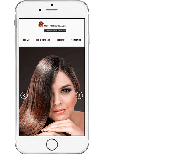 Ihr Friseursalon im Web - Phone