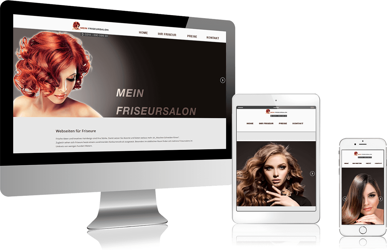 Mein Friseursalon im Web Webseiten für Friseure